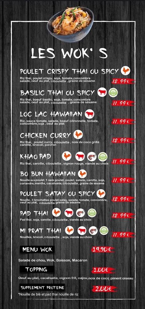 Le Bâoli (thaï-jap-sushi) - Menu Image 1